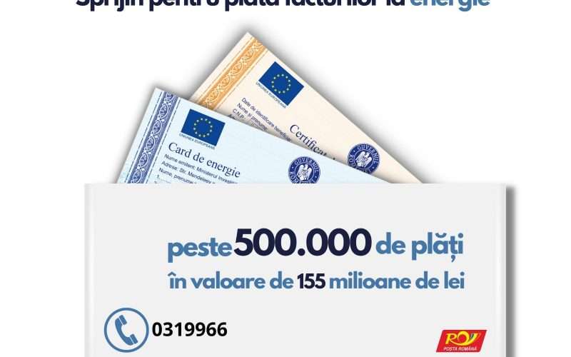 Cardurile de energie, distribuite în peste 2 milioane de locuințe. Ministrul Marcel Boloș: „Jumătate de milion de familii și-au plătit deja facturile din bani europeni”