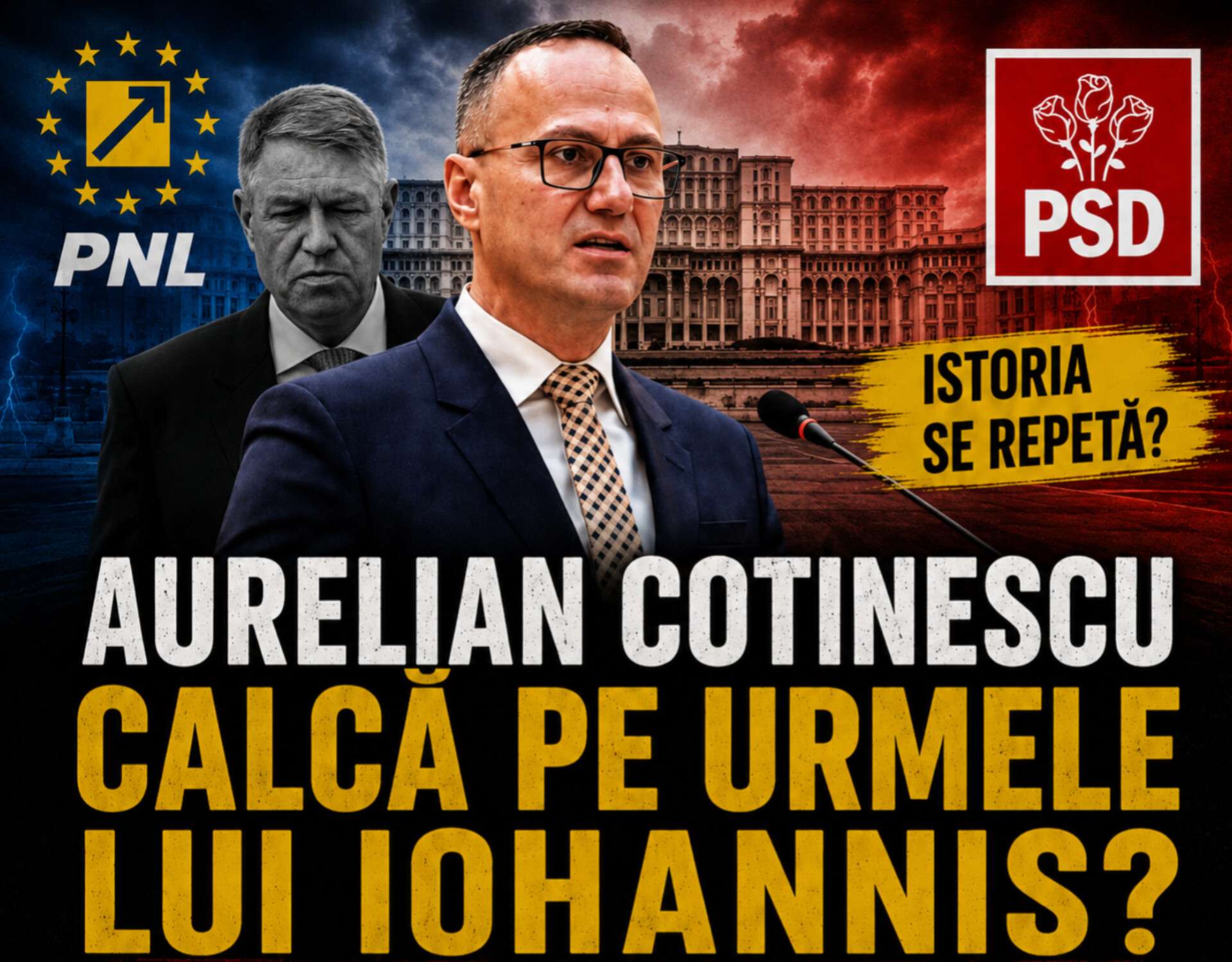 Deputatul PNL, Aurelian Cotinescu, merge pe urmele lui Iohannis? Anti-PSD în discurs, dar până la următoarea guvernare împreună